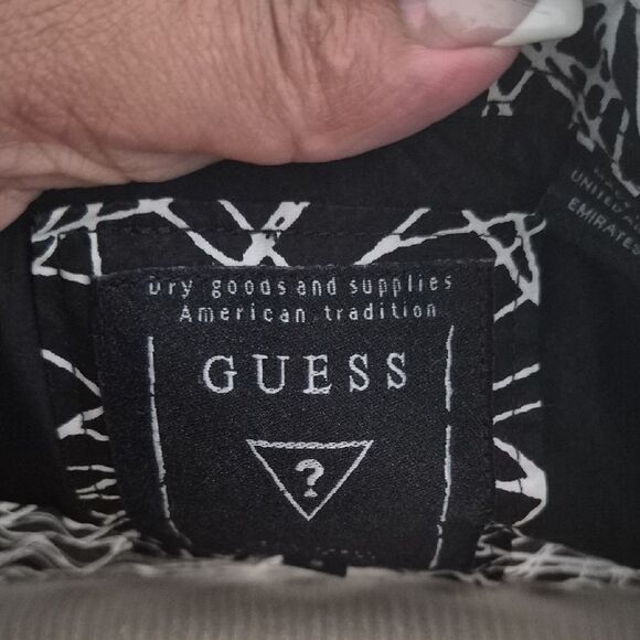 Guess Monochrome Patterned Shirt - Picture 2 of 16